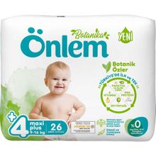 Önlem Botanika No:4+ Maxi Plus 26 Adet Bebek Bezi
