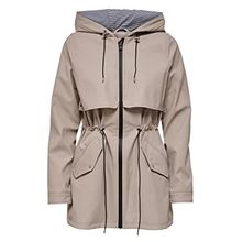Only 15161241 Gri Feather Onlrace Short Raincoat Otw Kadın Günlük Ceket