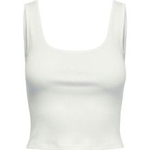 Only 15240303 Beyaz Crop Kadın T-shirt
