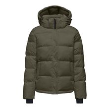 Only 15287909-WALNUT Onlann Premium Puffer Kahverengi Kadın Mont