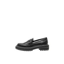 ONLY Kadın Onlbeth-3 Pu Loafer-Noos terlik, Siyah, 39 EU