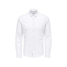 Only & Sons 22012321 Onscaiden Ls Solid Linen Shirt Noos Beyaz Erkek Gömlek