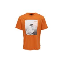 Only & Sons 22025271_ONSPAUL REG PHOTOPRINT SS O Yaka Baskılı Turuncu Erkek T-shirt