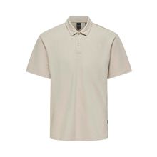 Only & Sons Onsaime Rlx Ss Açık Gri Polo Erkek T-shirt
