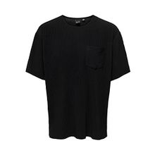 Only & Sons Onsasher Rlx Pleated Pocket Ss Tee Black Erkek T-shirt