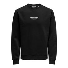 Only & Sons Onscurated Reg Crew Neck Sweat Black Erkek Sweatshirt