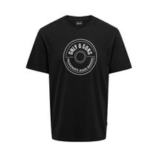 Only & Sons Onslamer Life Reg Logo Ss Tee Black Erkek T-shirt