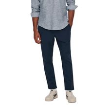 Only & Sons Onslinus Crop 0007 Cot Lin Pnt Noos Koyu Lacivert Erkek Pantolon
