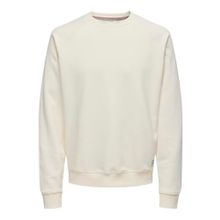 Only & Sons Onsmichi Life Reg Antik Beyaz Bisiklet Yaka Erkek Sweatshirt