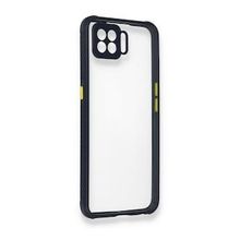 Oppo A73 Miami Şeffaf Silikon Lacivert Kılıf