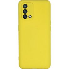 Oppo A74 Sarı Kılıf Silikon Sürgülü Lens Korumalı Buzlu Şeffaf