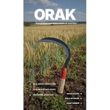 ORAK: Ahşap Saplı Karbon Çelik Bahçe Orağı 30 cm, Oval Kesici, Ot Temizliği & Hasat Ekin Bıçağı