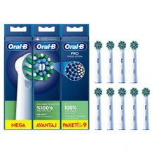 Oral-B Cross Action 9'lu Yedek Diş Fırçası Başlık