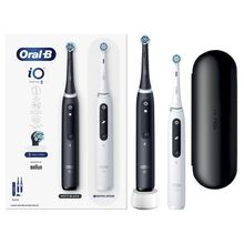 Oral-B İO5 Mat Siyah-Beyaz 2 Adet Diş Fırçası
