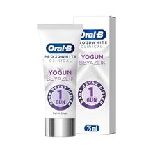 Oral-B Pro 3D White Clinical Yoğun Beyazlık Parlak Beyaz 75 ml Diş Macunu
