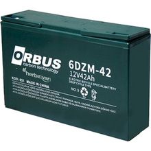Orbus 270 x 77 x 170 mm 6DZM42 12 Volt 42 Amper Elektirikli Bisiklet Aküsü