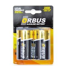 Orbus 2'li Alkaline LR20 Büyük Pil