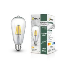 Orbus STB64 4.8W Clear Beyaz Işik E27 600lM Ampul