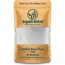 Organik Bitkim Taş Değirmende Öğütülmüş 500 gr 84 Mineral Doğal Çankırı Kaya Tuzu