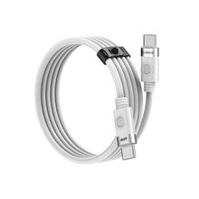 Orico 3A 60W PD Type-C to Type-C 1 m Beyaz Hızlı Şarj ve Data Kablosu