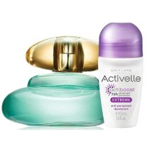 Oriflame Elvie EDT 50 ml Kadın Parfüm + Activelle 50 ml Extreme Anti perspirant Roll-On Deodorant