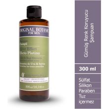 Original Botanic 300 ml Gümüş Renk Koruyucu Vegan Erkek Şampuan