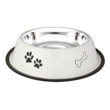 Oripet Pati-Kemik Desenli 16 Oz Çelik Kedi Ve Köpek Mama Kabı