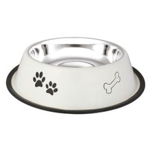 Oripet Pati Kemik Desenli 32 Oz Çelik Köpek Mama Kabı