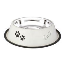 Oripet Pati Kemik Desenli 8 Oz Çelik Kedi Ve Köpek Mama Kabı