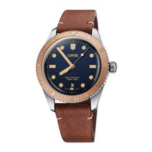 Oris 01 733 7707 4355-07 5 20 45 Divers Sixty Five Kahverengi Deri Erkek Kol Saati