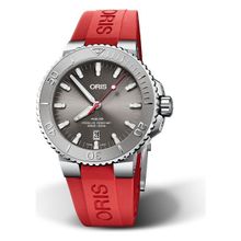 Oris 01 733 7730 4153-07 4 24 66EB Aquis Date Relief Kırmızı Erkek Kol Saati