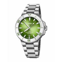 Oris 01 733 7787 4137-07 8 22 Aquis Date Taste Of Summer Gri Çelik Erkek Kol Saati