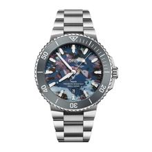 Oris 01 733 7789 4150-07 8 23 04PEB Aquis Date Upcycle Gri Çelik Erkek Kol Saati
