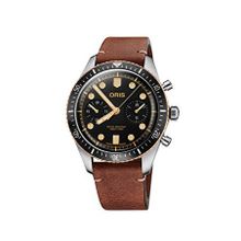 Oris 01 771 7744 4354-07 5 21 45 Divers Sixty Five Chronograph Kahverengi Deri Erkek Kol Saati