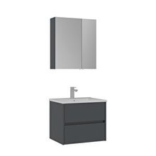 Orka Side 65 cm Antrasit Çekmeceli Banyo Dolabı Takımı