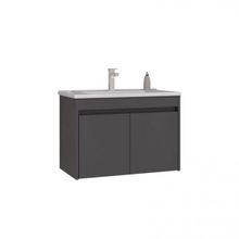 Orka Side 65 cm Mdf Kapaklı Antrasit Banyo Dolabı