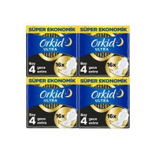 Orkid 4x16 Gece Ekstra Plus Ultra Hijyenik Ped