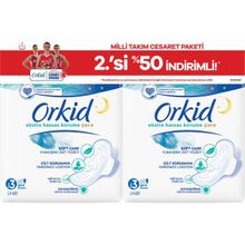 Orkid Ekstra Hassas Koruma Gece 28'li Hijyenik Ped