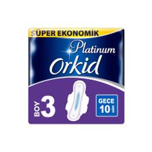 Orkid Platinum Gece Ekonomik 10 Adet Hijyenik Ped