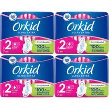 Orkid Ultra Extra Tekli Uzun 4'lü Hijyenik Ped