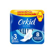 Orkid Ultra Gece Gündüz Boy 3 24 Adet Hijyenik Ped