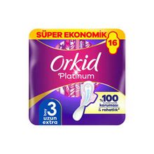 Orkide Platinum Normal Dörtlü Paket 16'lı Kadın Pedi