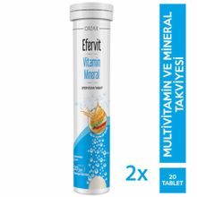 Orzax Efervit Multivitamin 20 Efervesan Tablet
