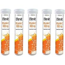 Orzax Efervit Vitamin C 1000 mg 5x20 Efervesan Tablet