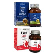 Orzax Imunol 40 Kapsül + Ocean Plus Omega 3 50 Kapsül Balık Yağı