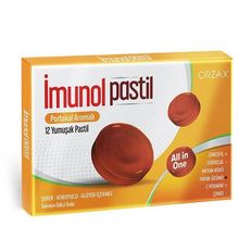 Orzax İmunol Portakal C Vitamini 12 Pastil