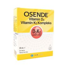 Osende Vitamin D3 K2 Kompleks İçeren 20 ml Damla