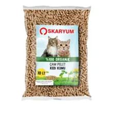 Oskaryum Çam Pelet Aktif Karbonlu 10 lt Kedi Kumu