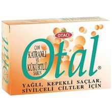 Otacı Otal Çam Katranlı ve Kükürtlü Yağlı Cilt-Kepekli ve Yağlı Saçlar İçin Sabun
