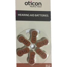 Oticon 312 Numara 6 Adet İşitme Cihazı Pili